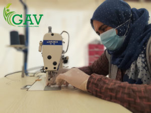 من ورشة الخياطة النسائية في مشروع بازار 2 - GAV